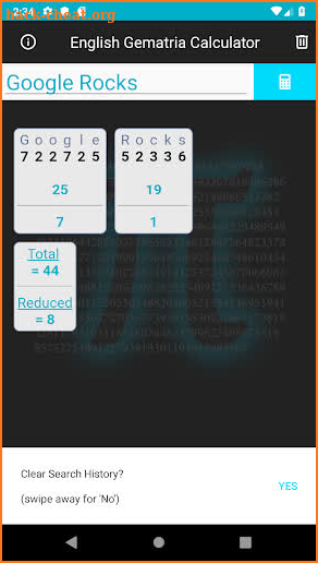 English Gematria Calculator screenshot