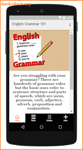 English Grammar 101 screenshot