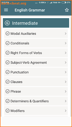 English Grammar Complete Handbook screenshot