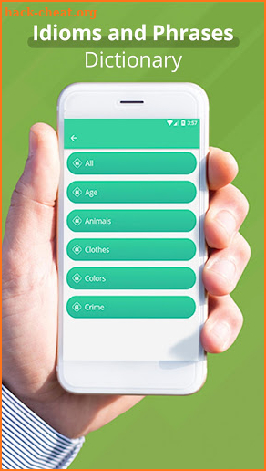English Idioms, Sayings & Phrases Dictionary screenshot
