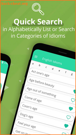 English Idioms, Sayings & Phrases Dictionary screenshot