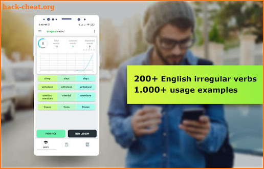 English Irregular Verbs. Learn English Words screenshot