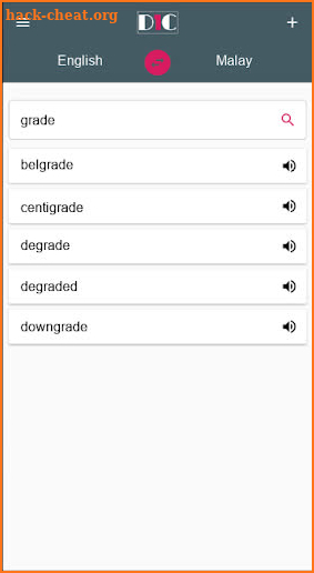 English - Malay Dictionary (Dic1) screenshot
