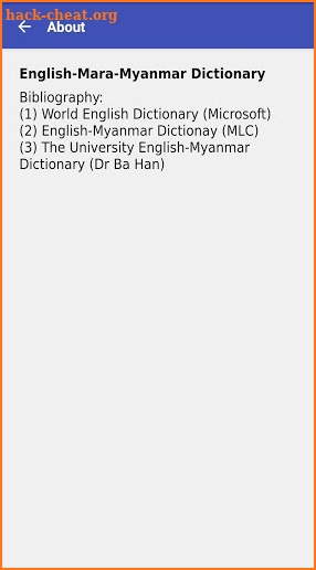 English-Mara-Myanmar Dictionary screenshot