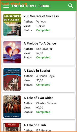 English Novel Books - Offline screenshot