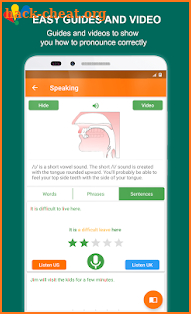 English Pronunciation Practice - Pronounce English screenshot