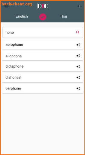 English - Thai Dictionary (Dic1) screenshot