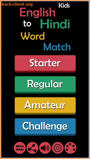 English to Hindi Word Matching screenshot