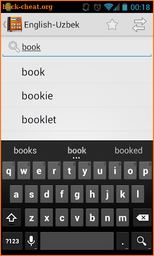 English-Uzbek Dictionary screenshot