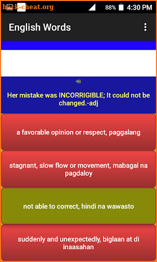 English Words screenshot