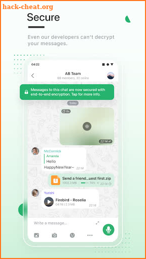 Enigma Messenger screenshot