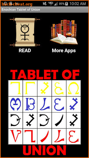 Enochian Tablet of Union or Spirit (Angel Magick) screenshot