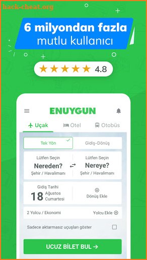 ENUYGUN - Uçak Bileti, Otel, Otobüs Bileti screenshot