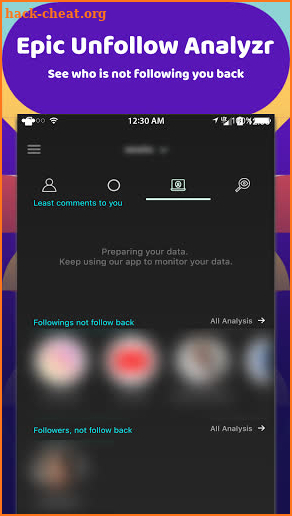 Epic Unfollow Analyzr screenshot