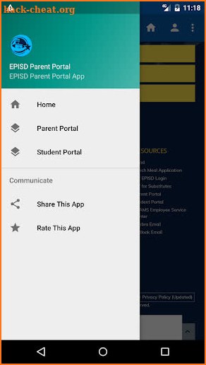 Episd Parent portal screenshot