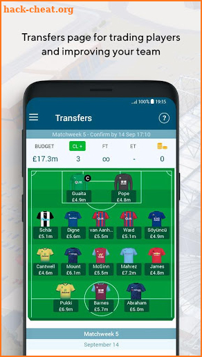 EPL Manager Fantasy Game screenshot