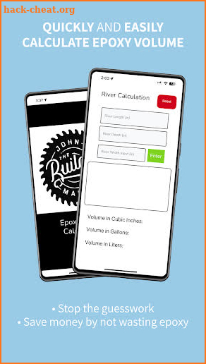 Epoxy River Calculator screenshot