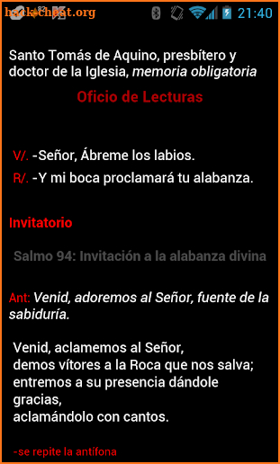 ePrex Liturgia de las Horas screenshot