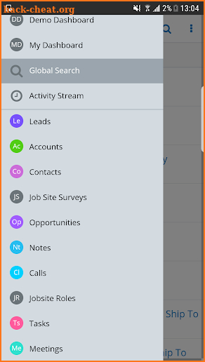 EQD CRM screenshot