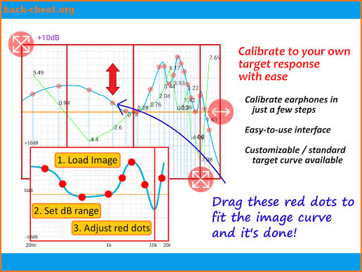 Equalizer Buddy - 20 band Headphone FR calibration screenshot