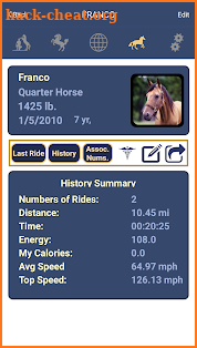 EquiTrack  - GPS Horse Trainer screenshot