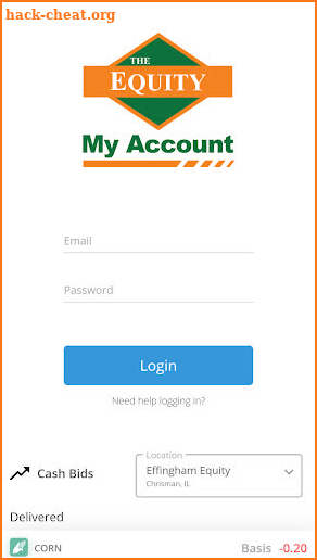 Equity My Account screenshot