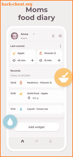 Erby baby tracker for newborns & nursing mom log screenshot