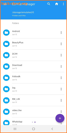 ES File Explorer screenshot