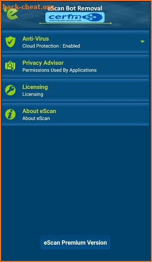 eScan CERT-In Bot Removal screenshot