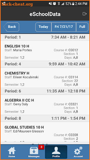 eSchoolData screenshot