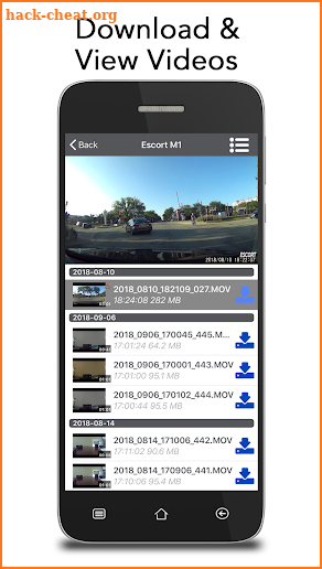 Escort M1 Dash Cam screenshot