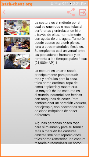 Escuela de costura gratis online screenshot