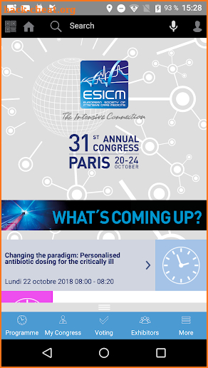 ESICM LIVES 2018 screenshot