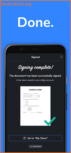 eSign App screenshot