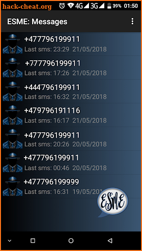 ESME - Secure your SMS. screenshot