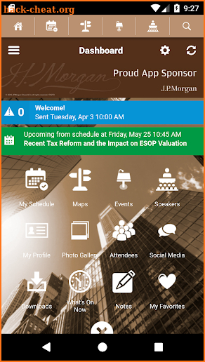 ESOP Events screenshot