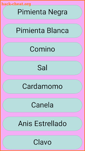 Especias y Condimentos screenshot