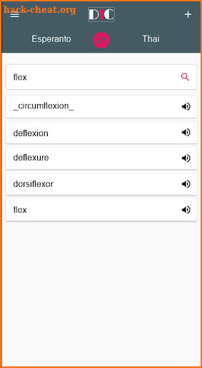 Esperanto - Thai Dictionary (Dic1) screenshot