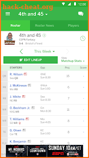 ESPN Fantasy Sports screenshot