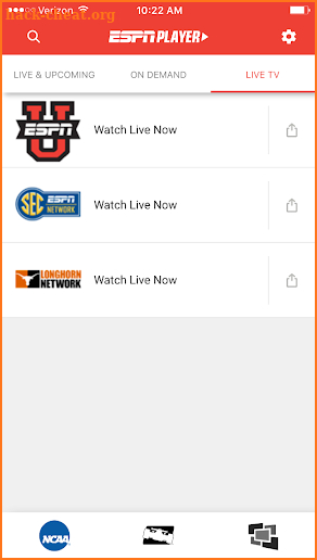 ESPN Player screenshot