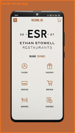 ESR Rewards Club screenshot