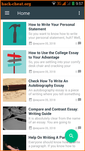 Essay writer information screenshot