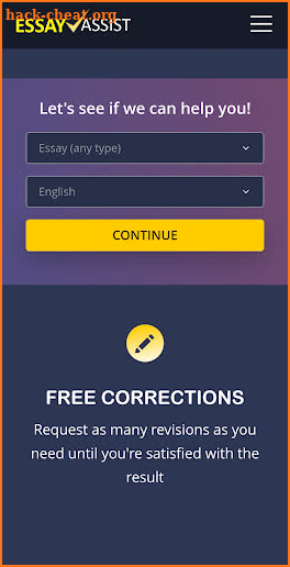 Essay writing service & Editing Services. English screenshot