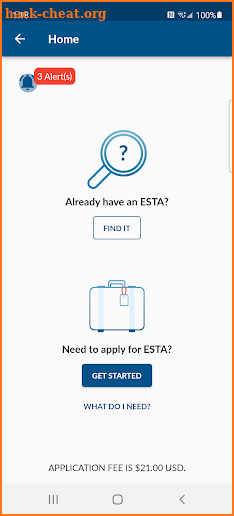 ESTA Mobile screenshot