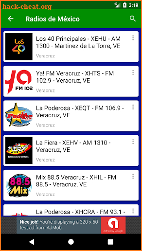 Estaciones de Radio de México screenshot