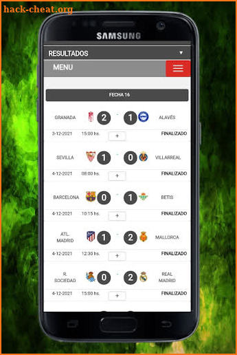 Estadísticas de Futbol screenshot