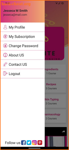 Esthetician Resource Guide App screenshot