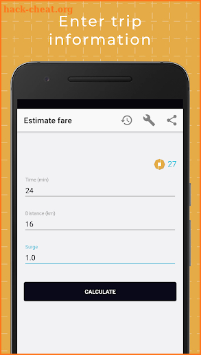 Estimate Fares screenshot