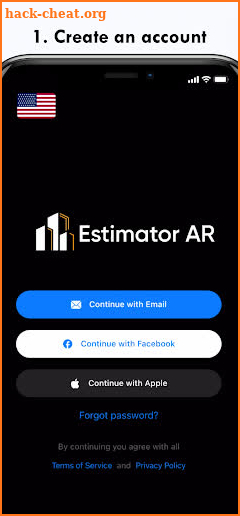 Estimator AR screenshot