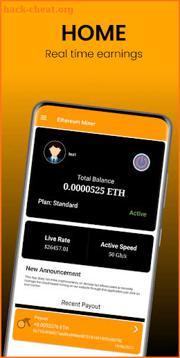 Ethereum 2.0 | Eth Mining App screenshot